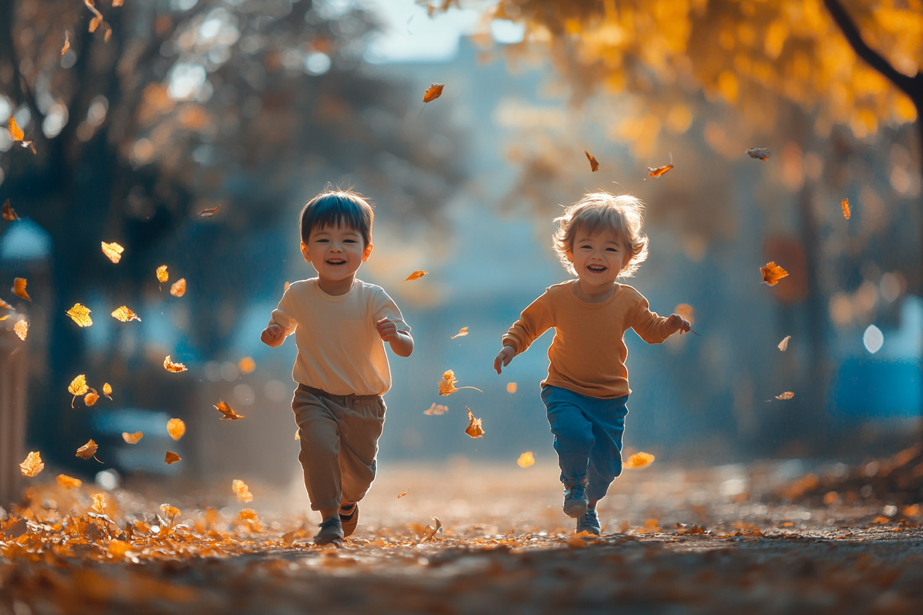 A dreamlike shot of two toddlers | Source: No source