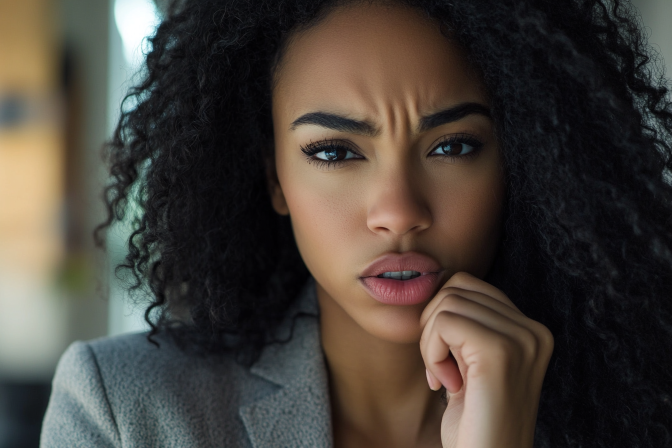 A frowning woman | Source: No source