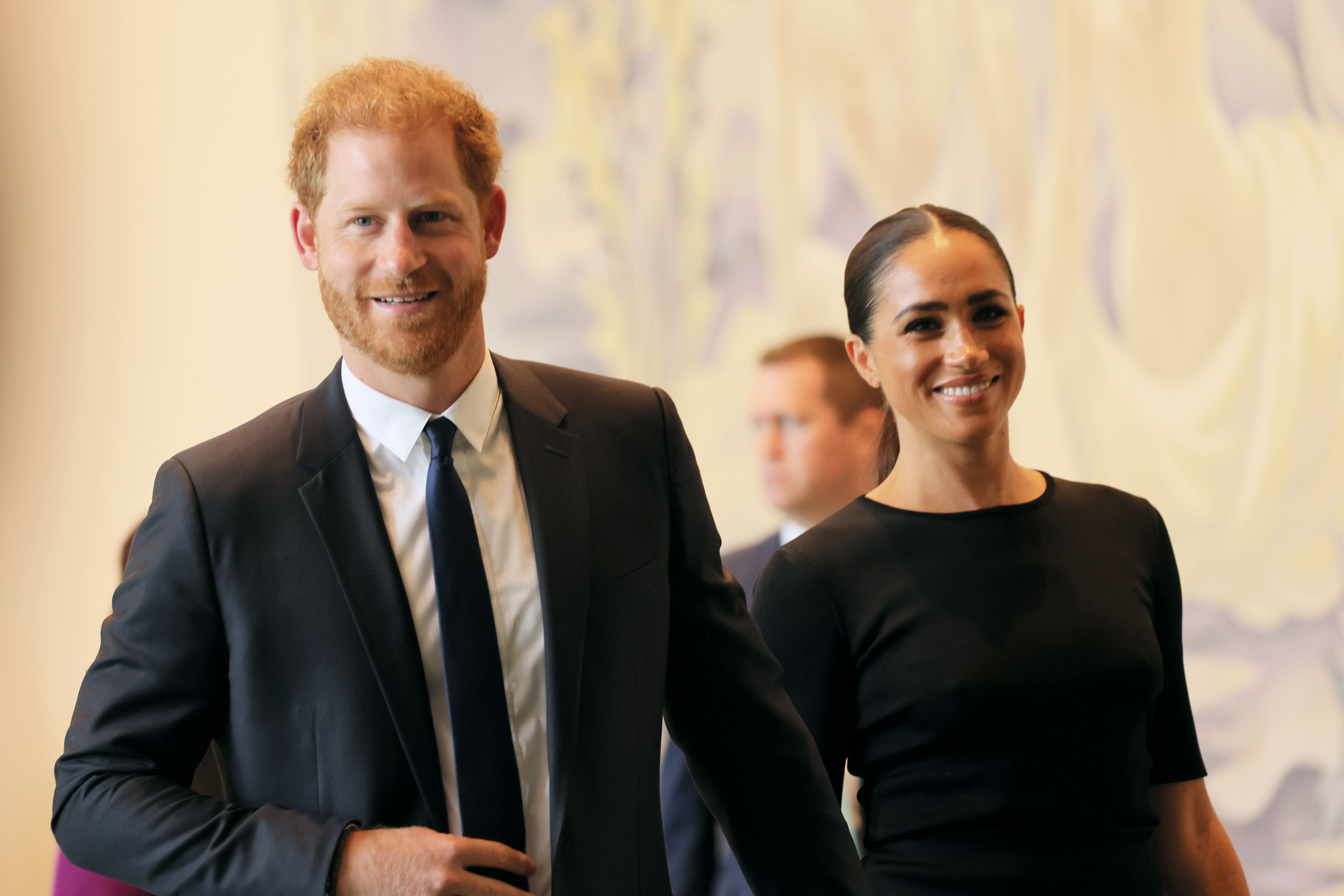 Prince Harry and Meghan Markle arrive at the United Nations Headquarters on July 18, 2022, in New York City. | Source: Getty Images