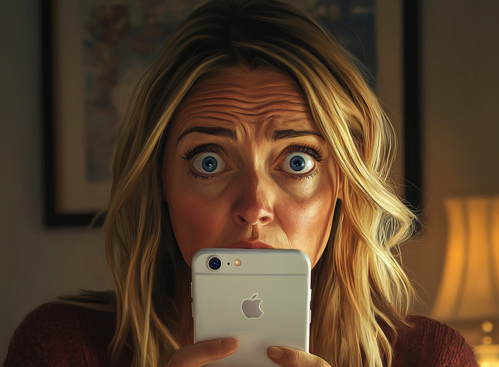 An emotional woman holding a phone | Source: no source