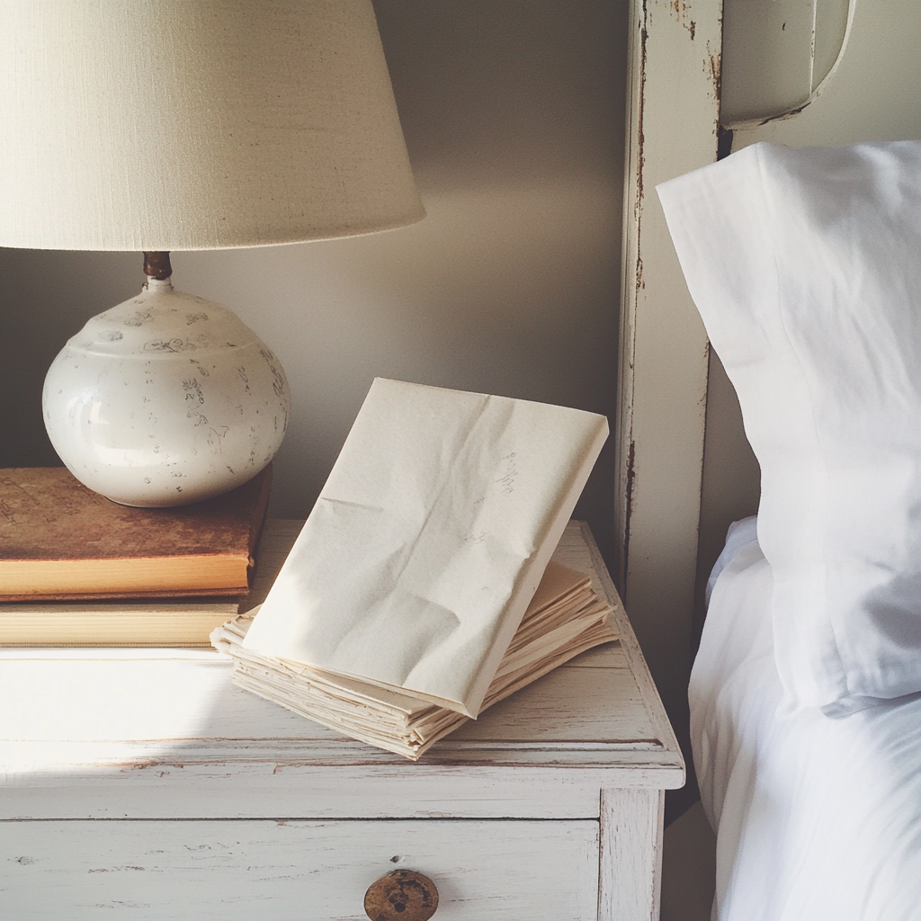 A note on a nightstand | Source: no source