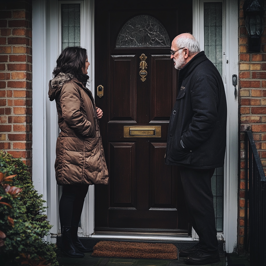 Senior man talking to his estranged daughter | Source: no source