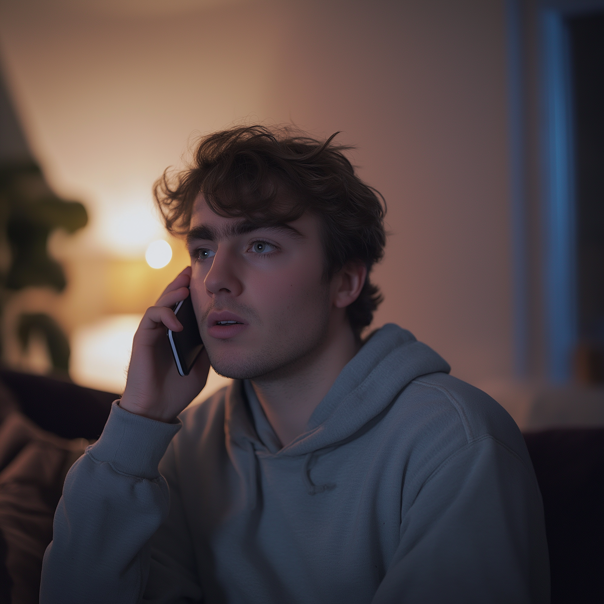 A boy talking to his grandmother on the phone | Source: no source