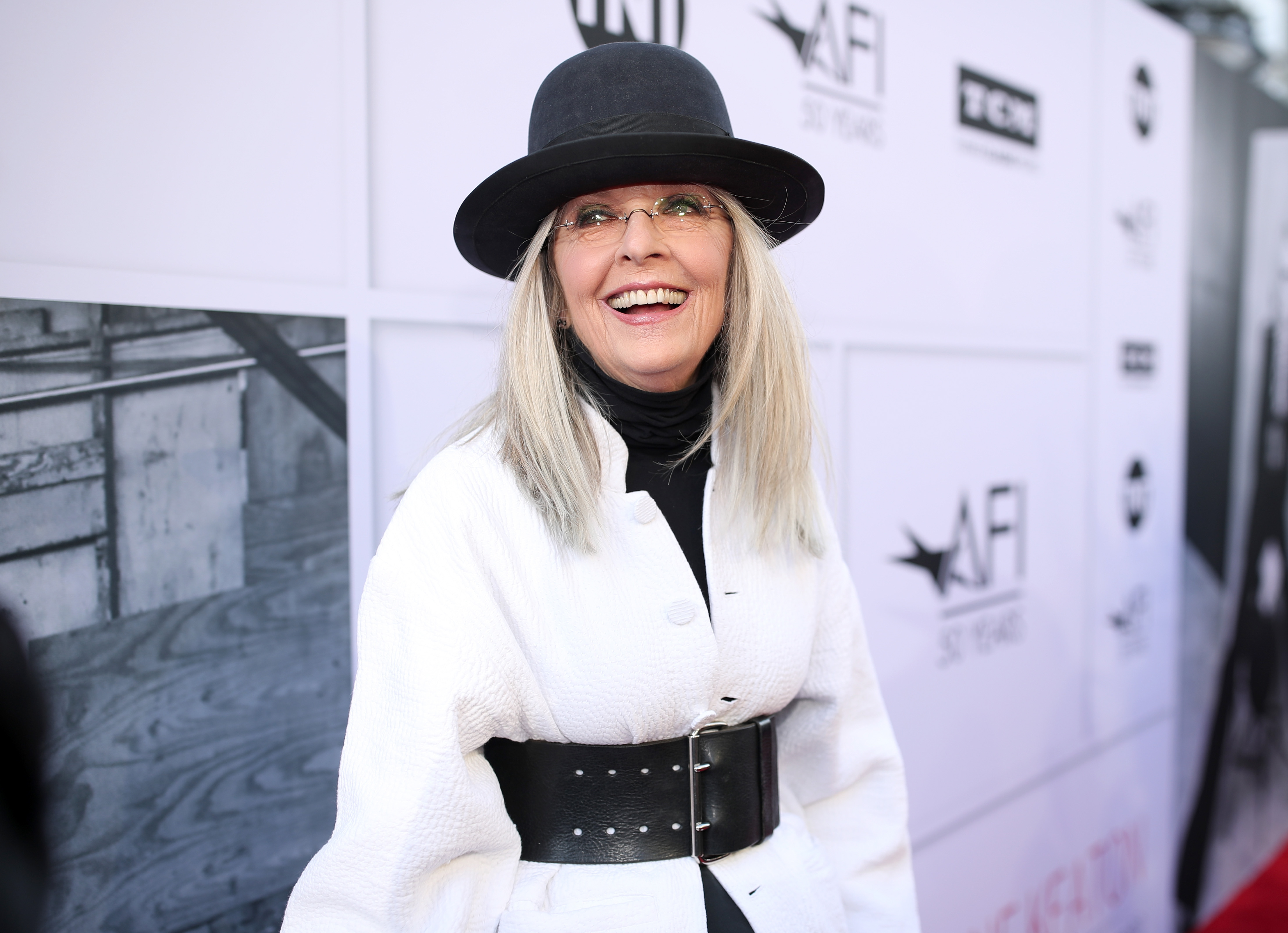 Diane Keaton arrives at American Film Institute's 45th Life Achievement Award Gala at Dolby Theatre in Hollywood, California on June 8, 2017 | Source: Getty Images