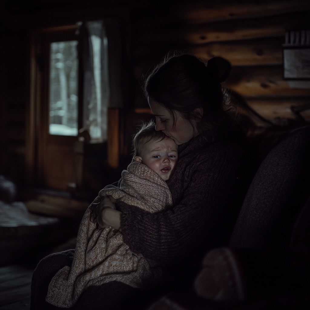 A woman holding a baby | Source: No source