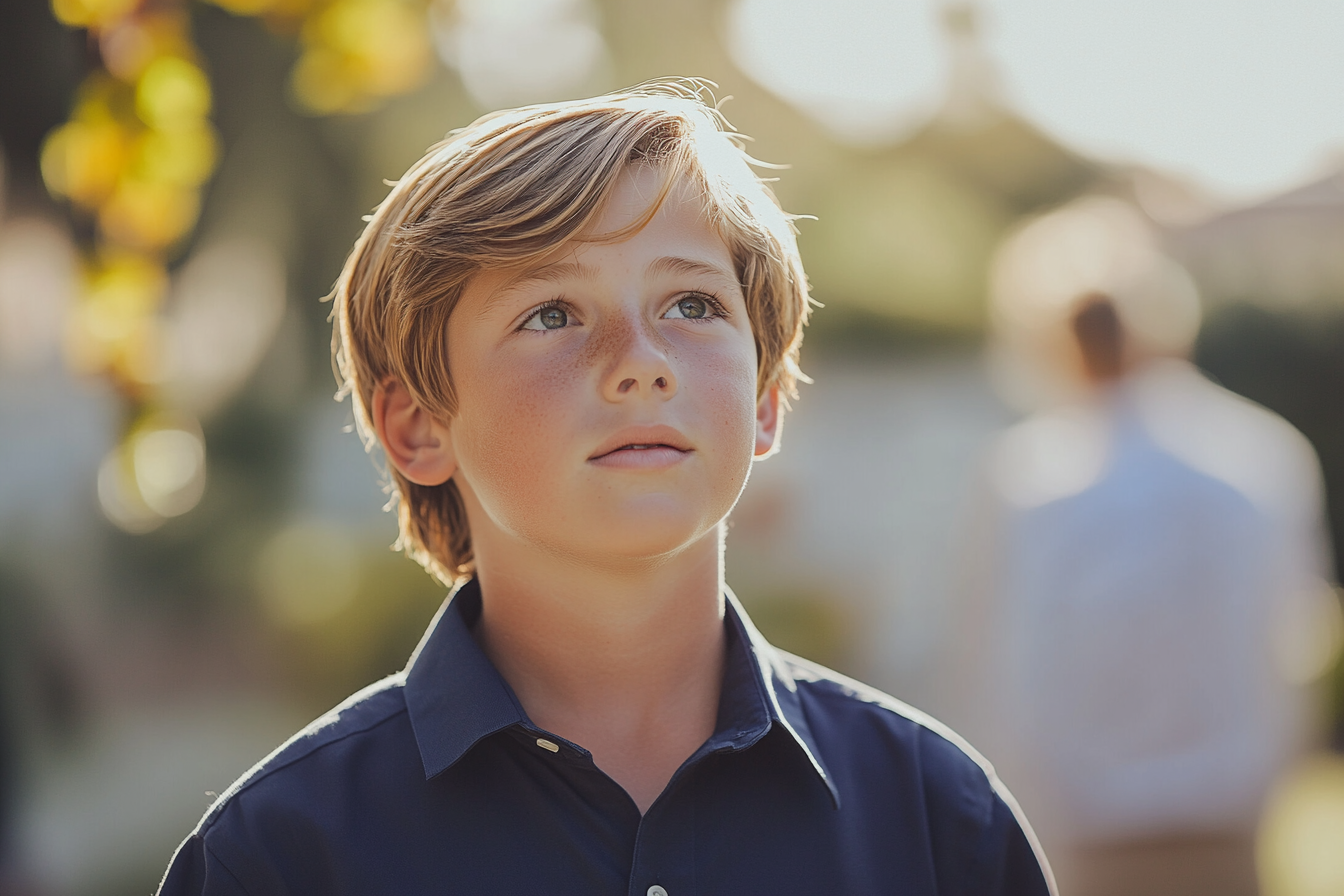 A boy at his father's wedding | Source: no source