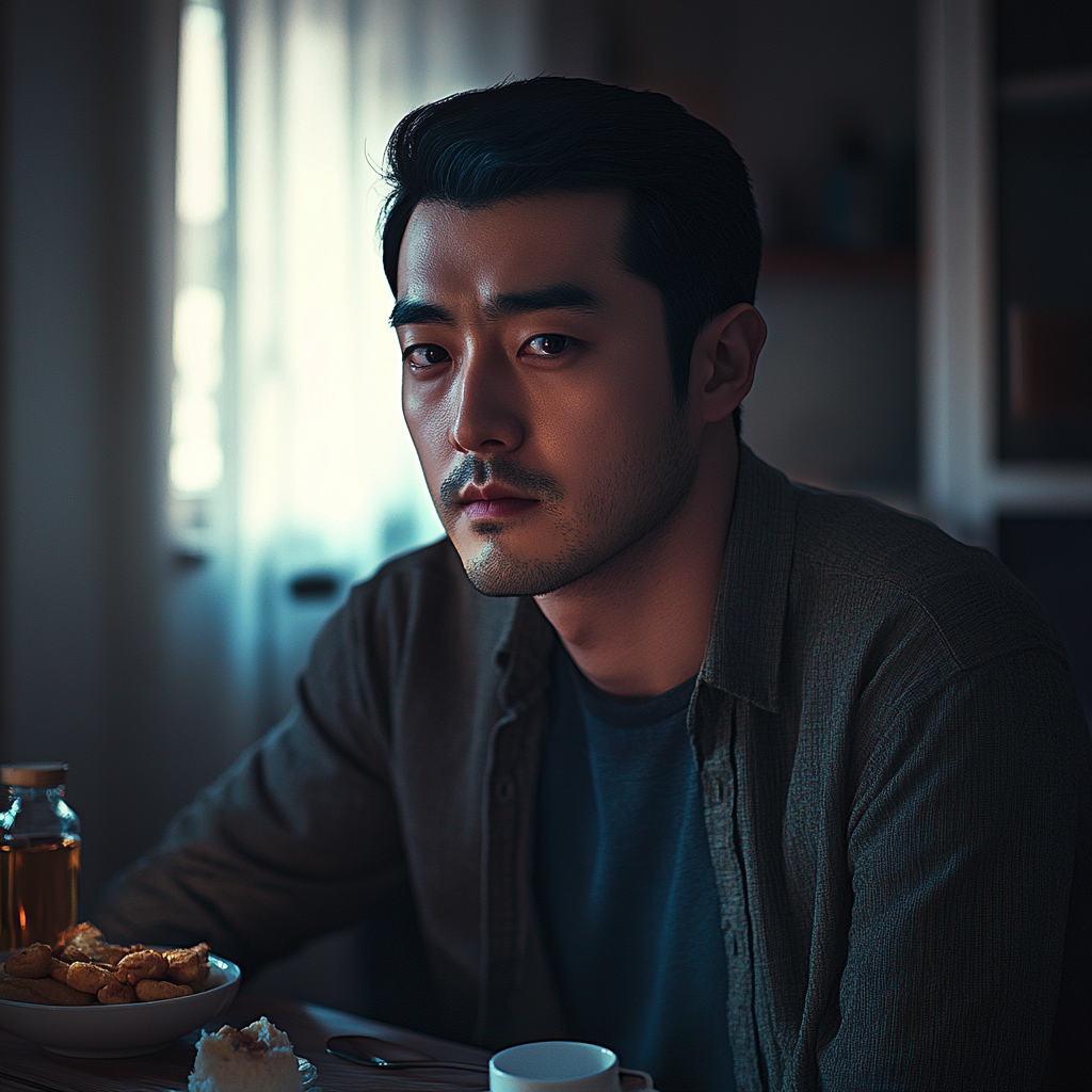 A man having breakfast | Source: No source
