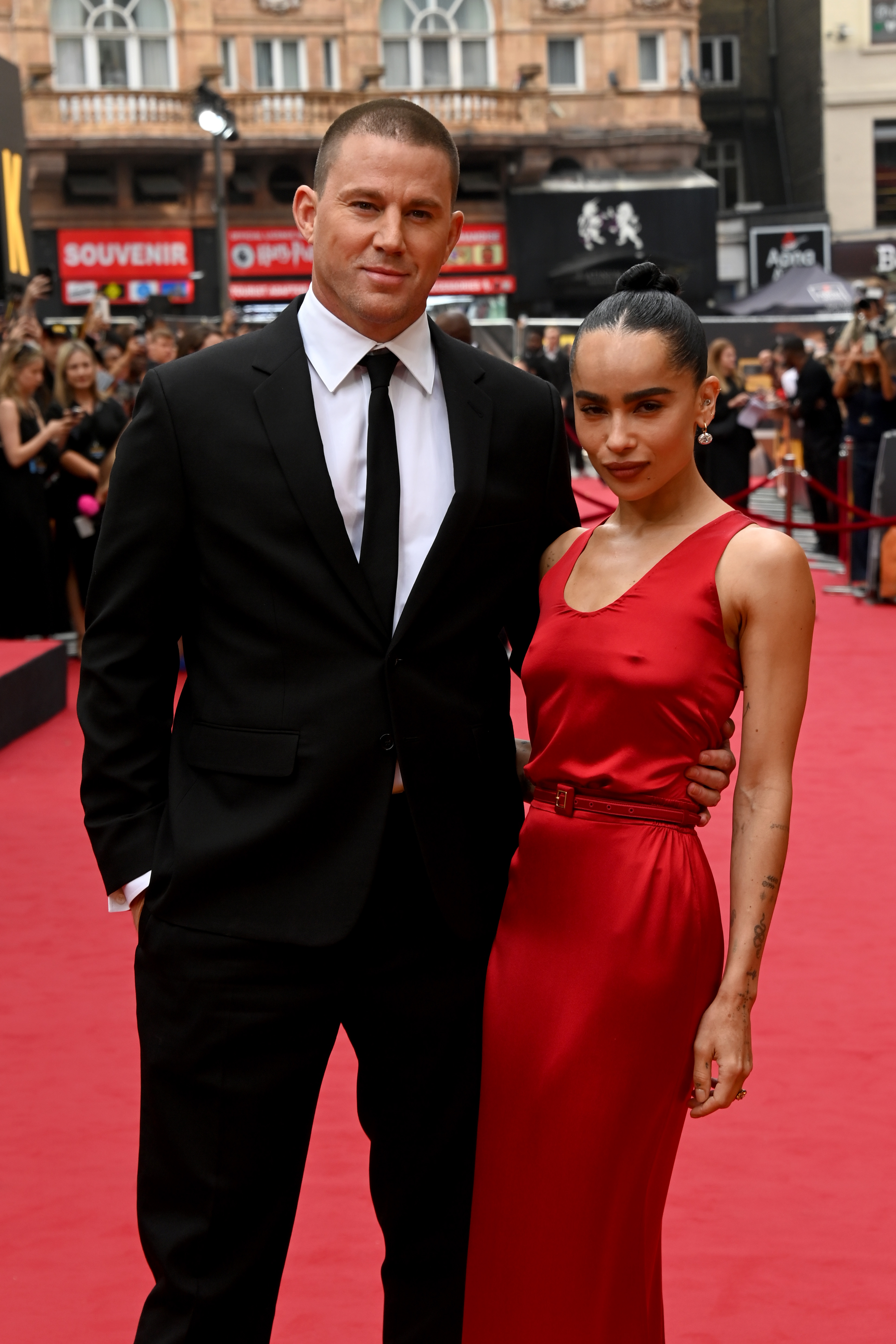 Channing Tatum and Zoë Kravitz attend the European Premiere of "Blink Twice" at Odeon Luxe Leicester Square on August 19, 2024 in London, England. | Source: Getty Images