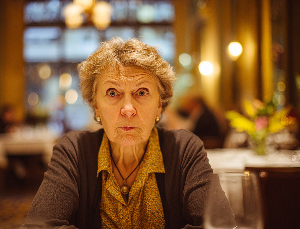 A woman staring at someone in shock | Source: No source