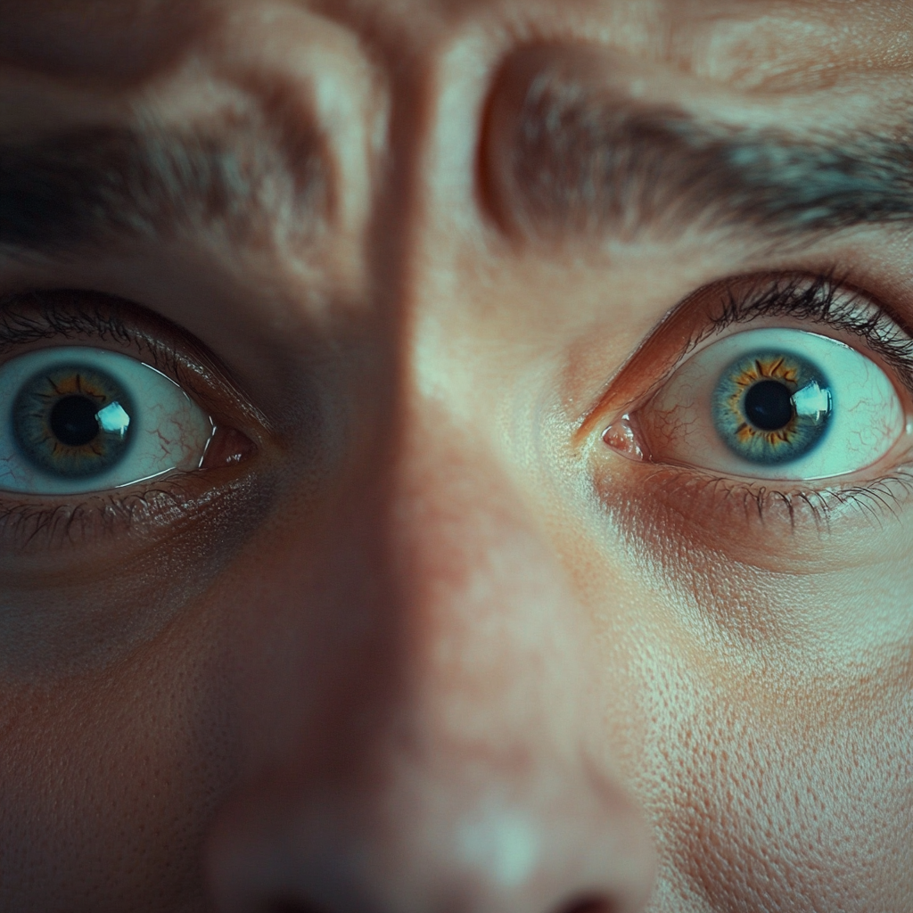 A close-up shot of a man's face | Source: no source