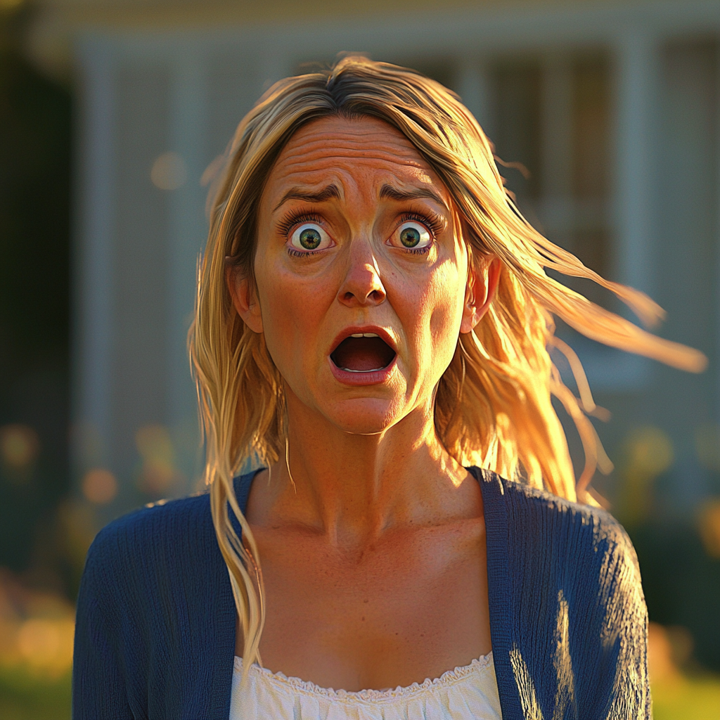 A startled woman | Source: no source