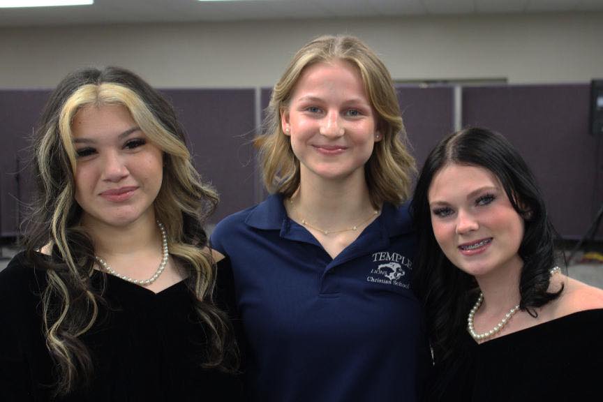 Anna Kepner with fellow students, from a post dated November 11, 2025 | Source: Facebook/TCSLions