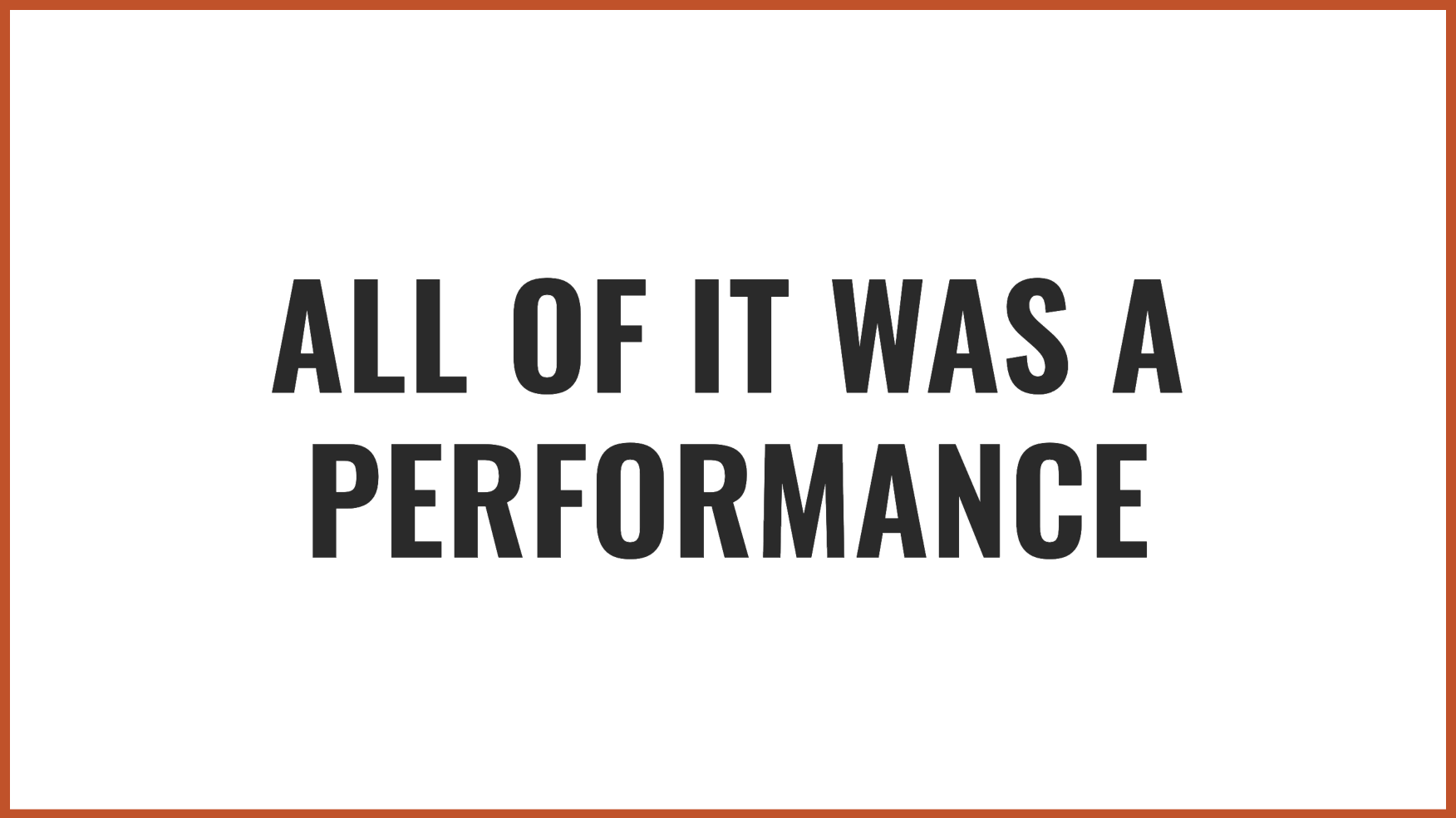 A performance | Source: no source