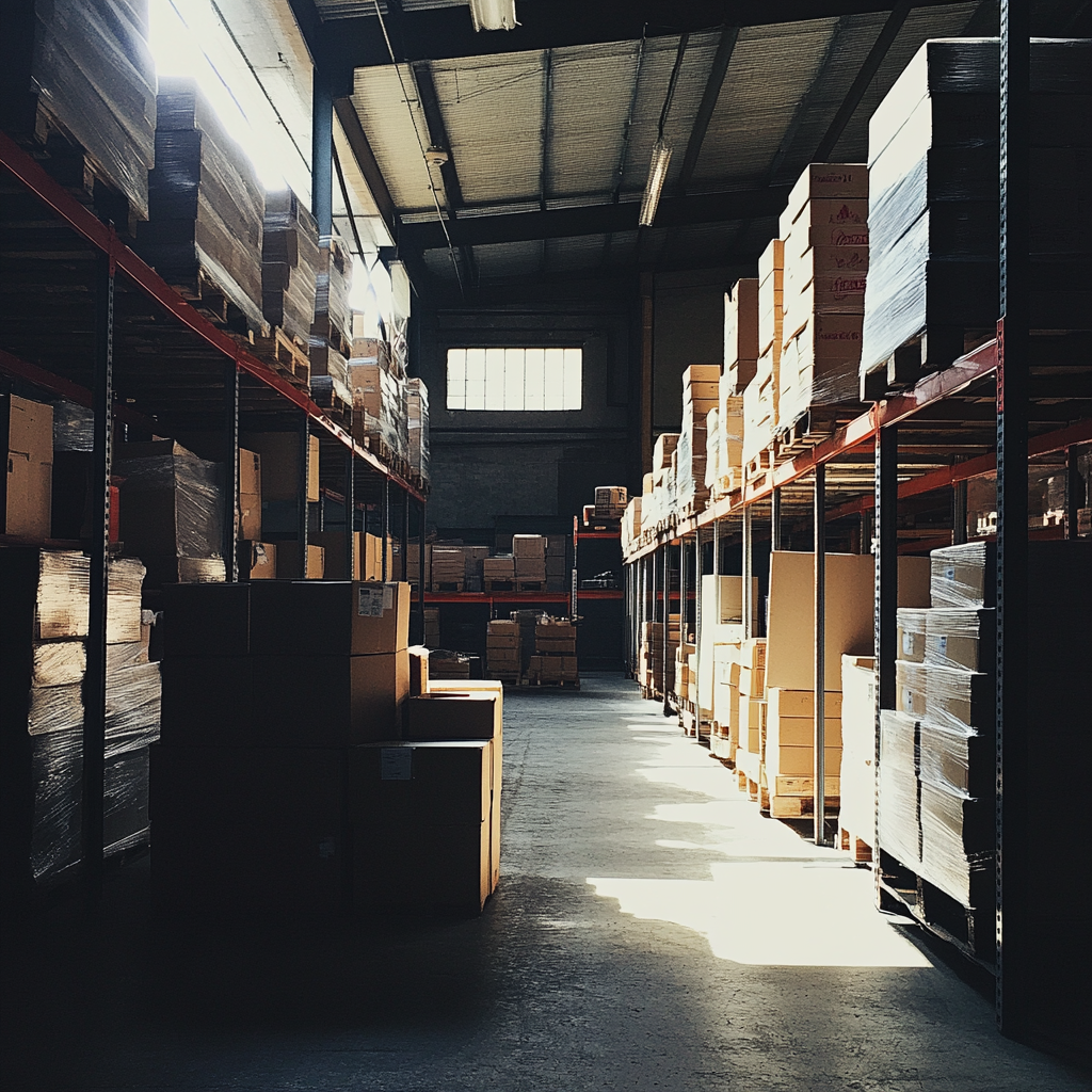 The interior of a warehouse | Source: No source