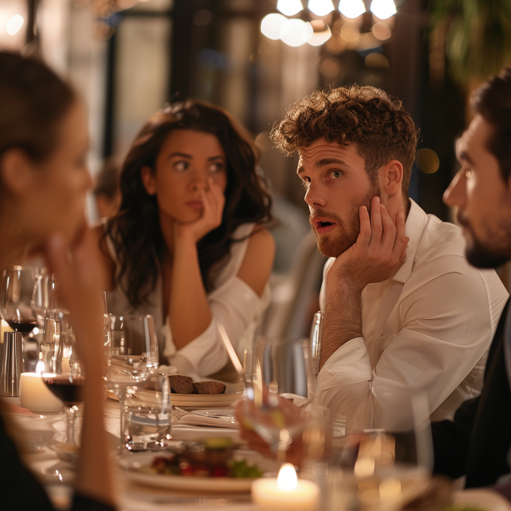 Confused guests at the restaurant | Source: No source